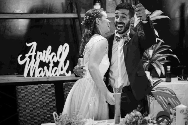 fotografia de los novios boda