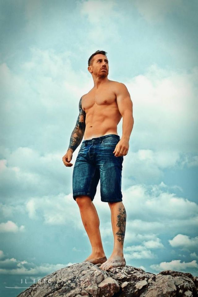 sesión de fotografía en la playa