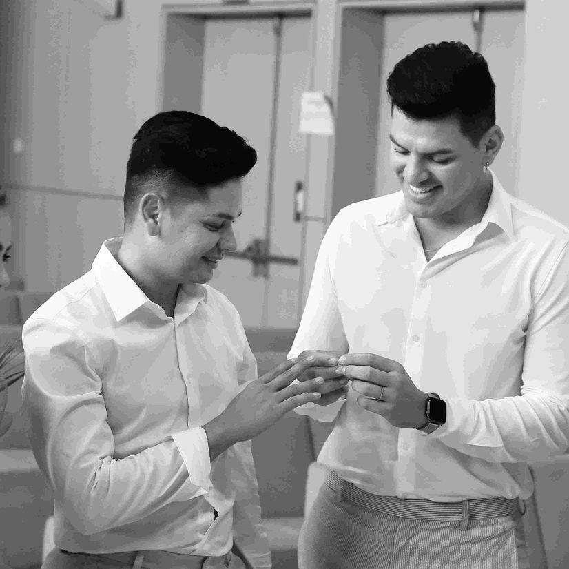 fotografía con personas