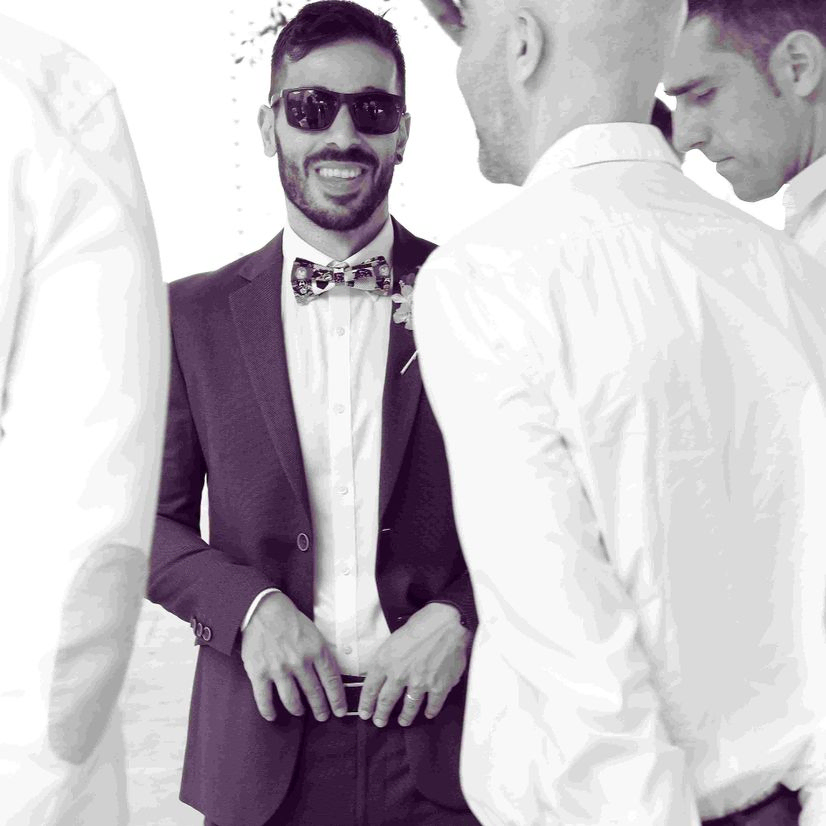 fotografía con personas